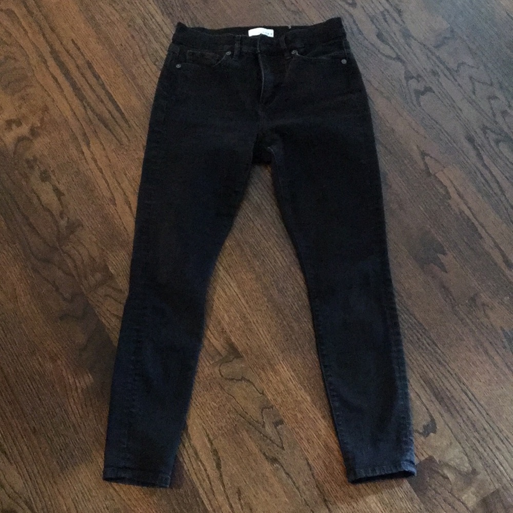 LOFT made and loved black skinny slim pocket jeans. Size 27/4. Like new!